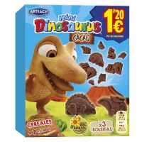 DINOSAURUS SNACKING CACAO 120GR*12U