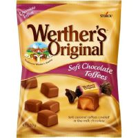 CARAMELO WERTHERS CHOCO TOFFEES BLANDOS BOLSA 120GR*15U