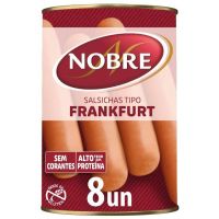 SALCHICHAS FRANKFURT NOBRE LATA 4 PARES 200GR*24U