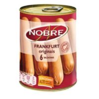 SALCHICHAS FRANKFURT NOBRE LATA 3 PARES 120GR*24U