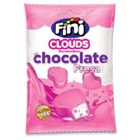 SAQUETAS FINI CLOUDS CHOCOLATE FRESA 80GR*12U