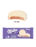 GALLETA MILKA CHOCO WAFER WHITE *18U