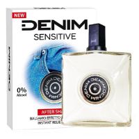 AFTER SHAVE DENIM SENSITIVE 0% ALCOHOL 100ML*12U