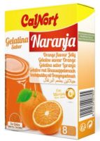 ESTUCHE 2 SOBRES GELATINA SABOR NARANJA CALNORT 85GR*12U
