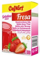 ESTUCHE 2 SOBRES GELATINA SABOR FRESA CALNORT 85GR*12U